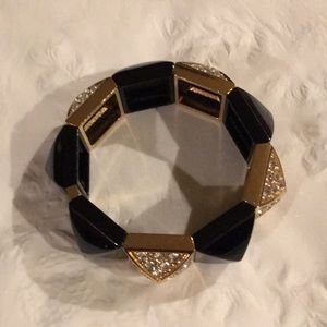 Juicy Couture Bracelet in black and faux diamonds